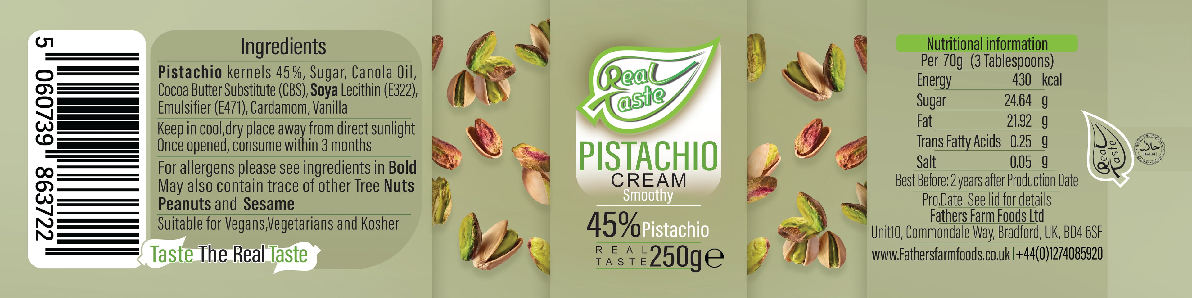 Pistachio Cream Smooth - 250g