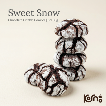 Kornoo Sweet Snow Chocolate Crinkle Cookies 6pcs