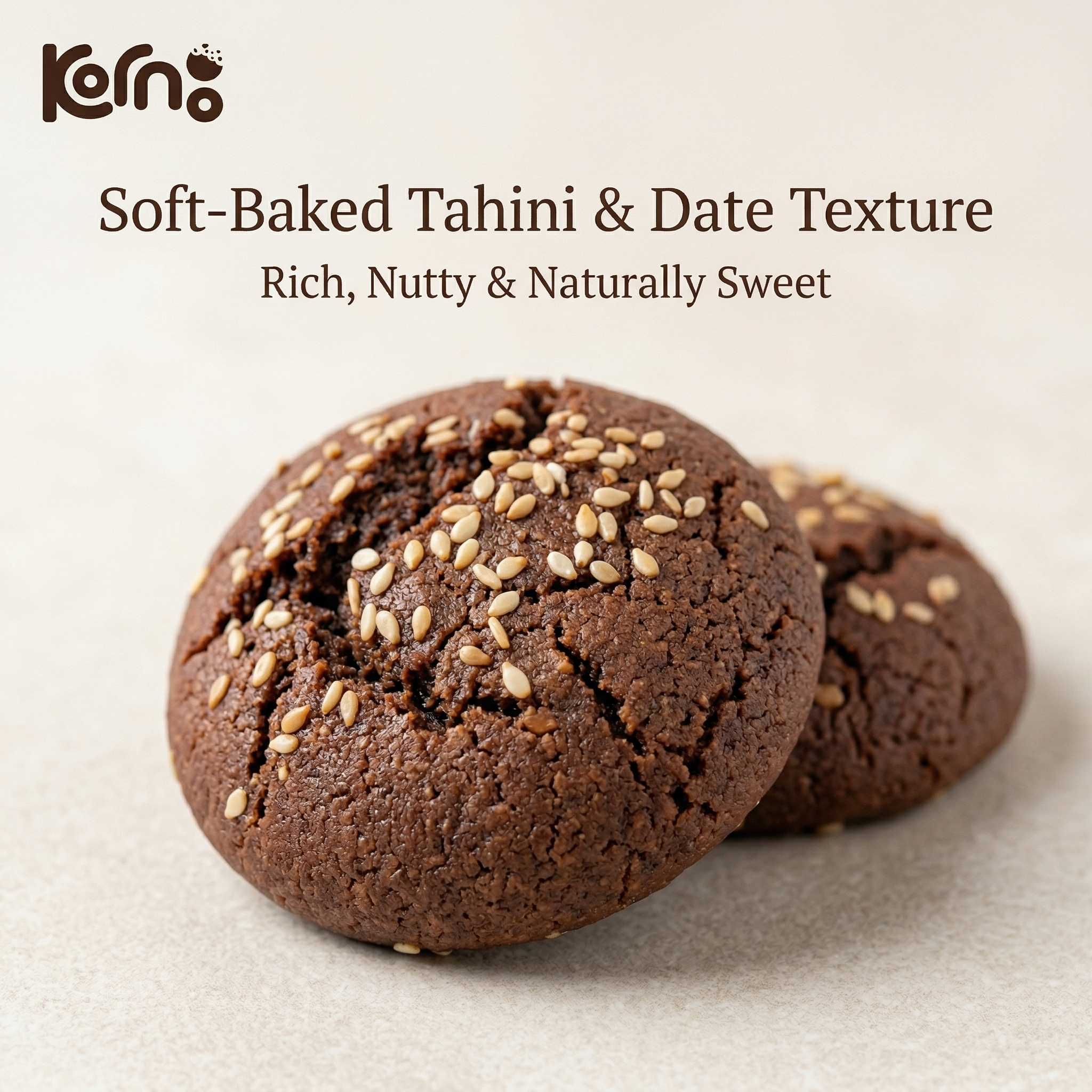 Kornoo Healthy Delight Tahini & Date Cookies 5pcs