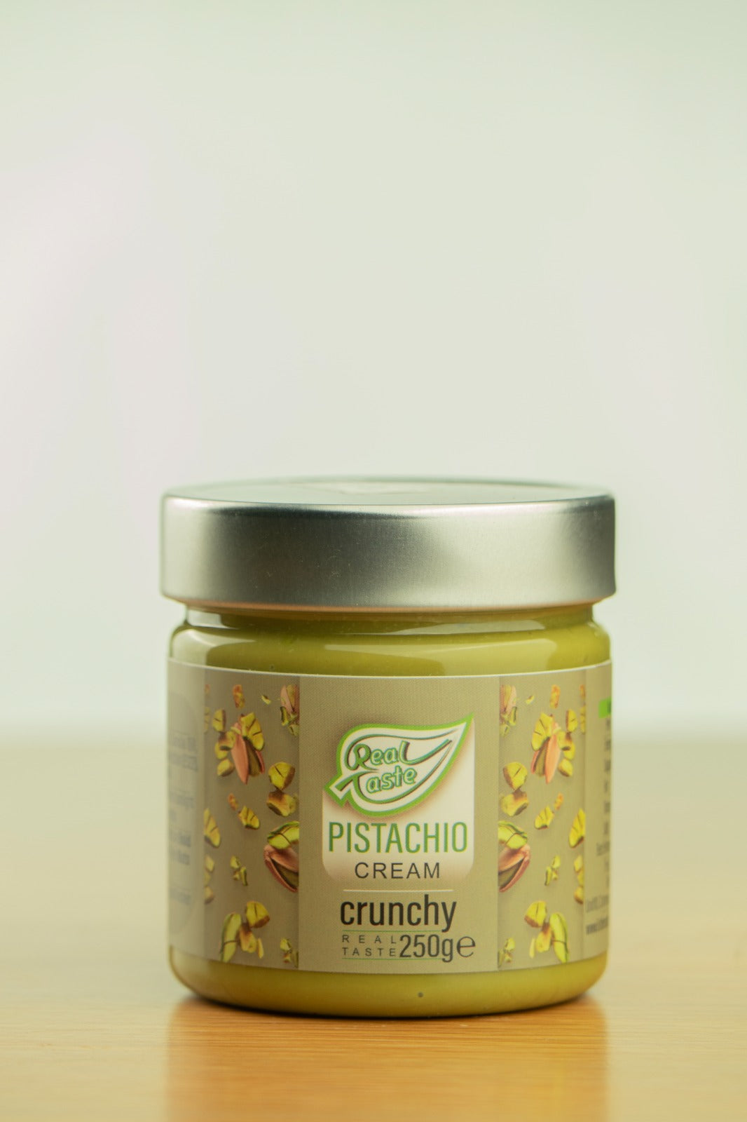 Real Taste Crunchy Pistachio Cream – 55% Pistachio Spread with Nut Bits
