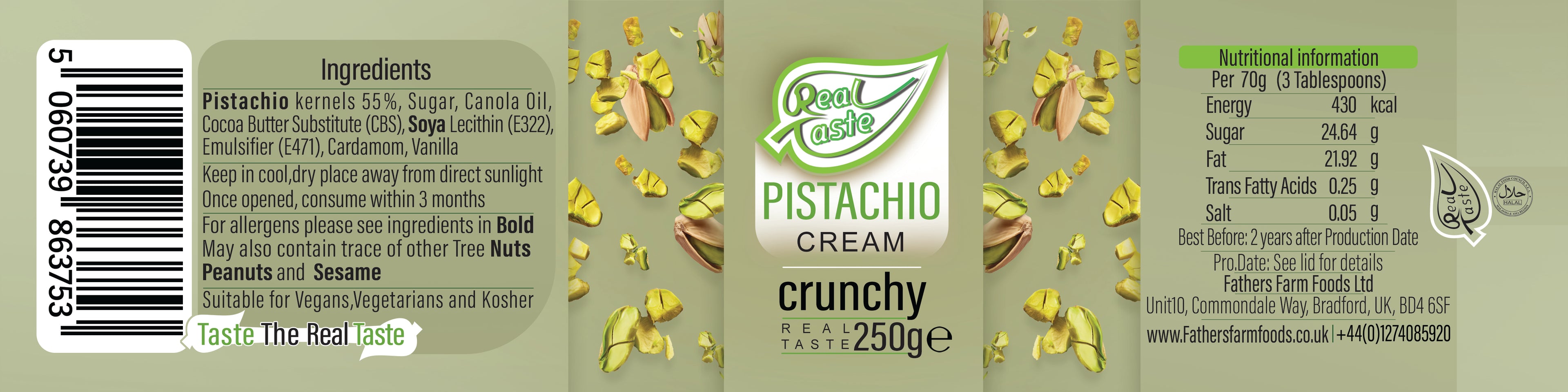 Pistachio Cream Crunchy - 250g