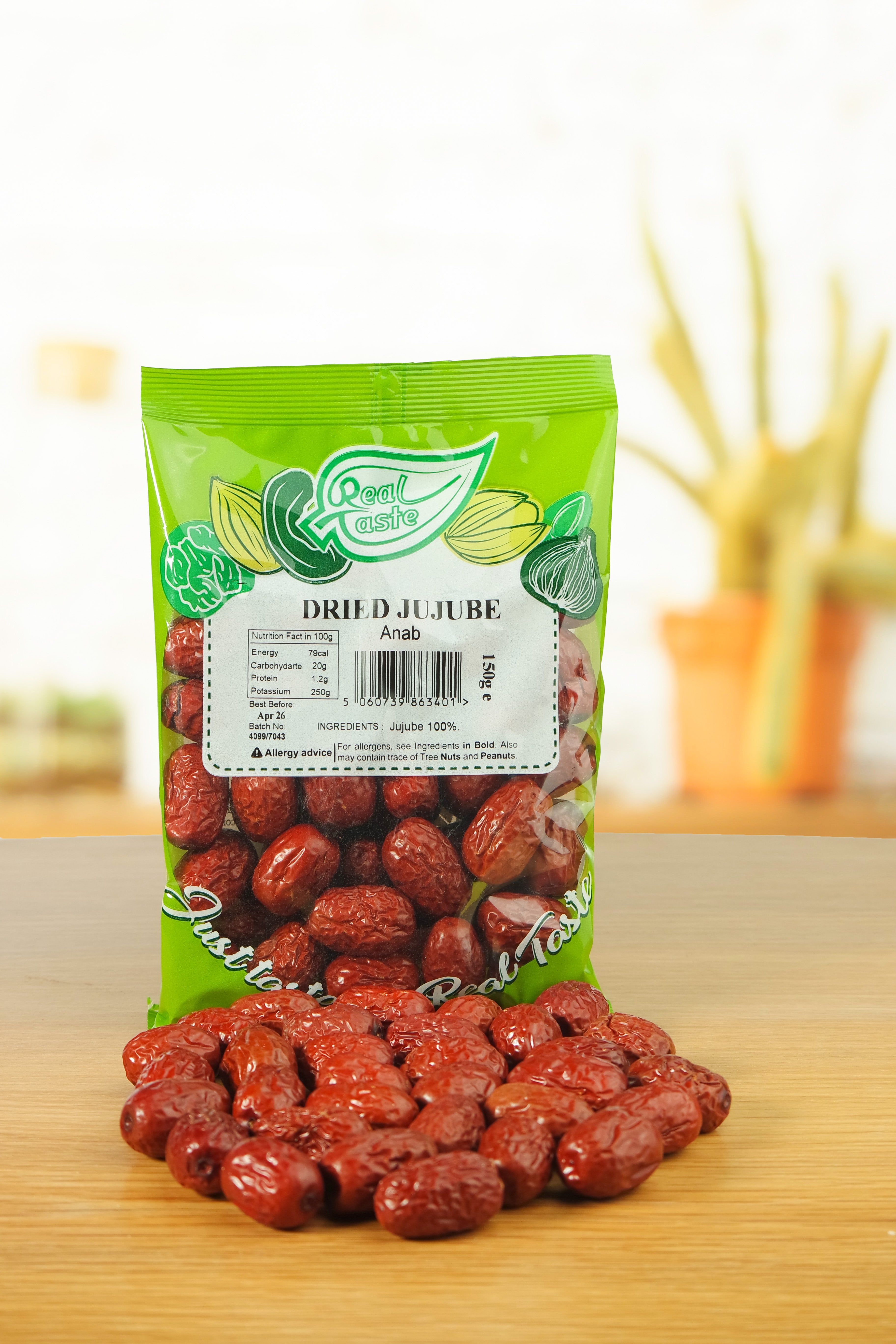 Real Taste Dried Jujubes – Sweet Red Dates Superfood Snack