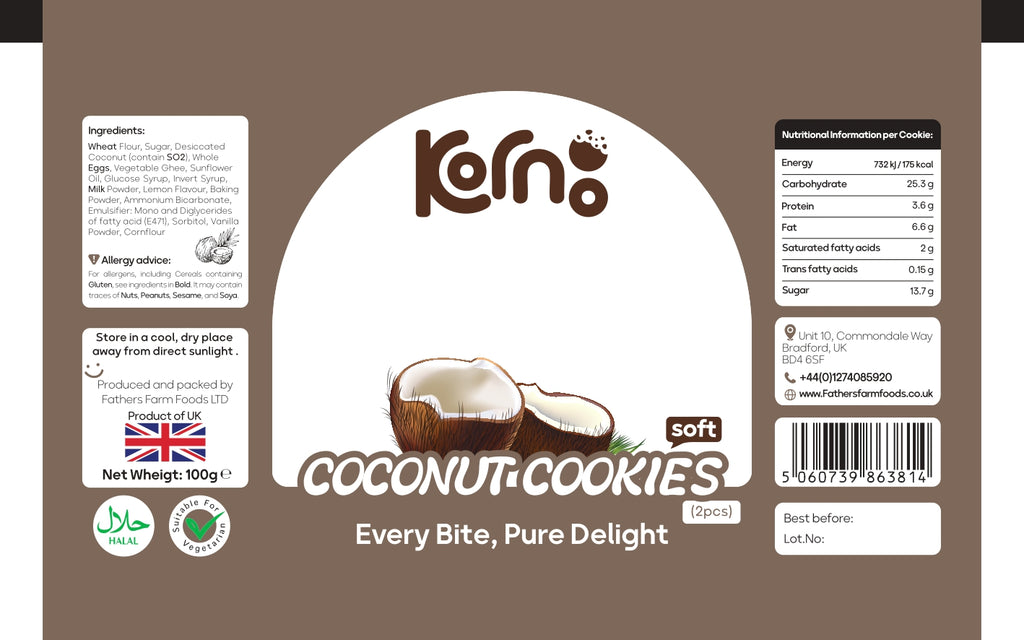 Kornoo Soft Coconut Cookie 2pcs