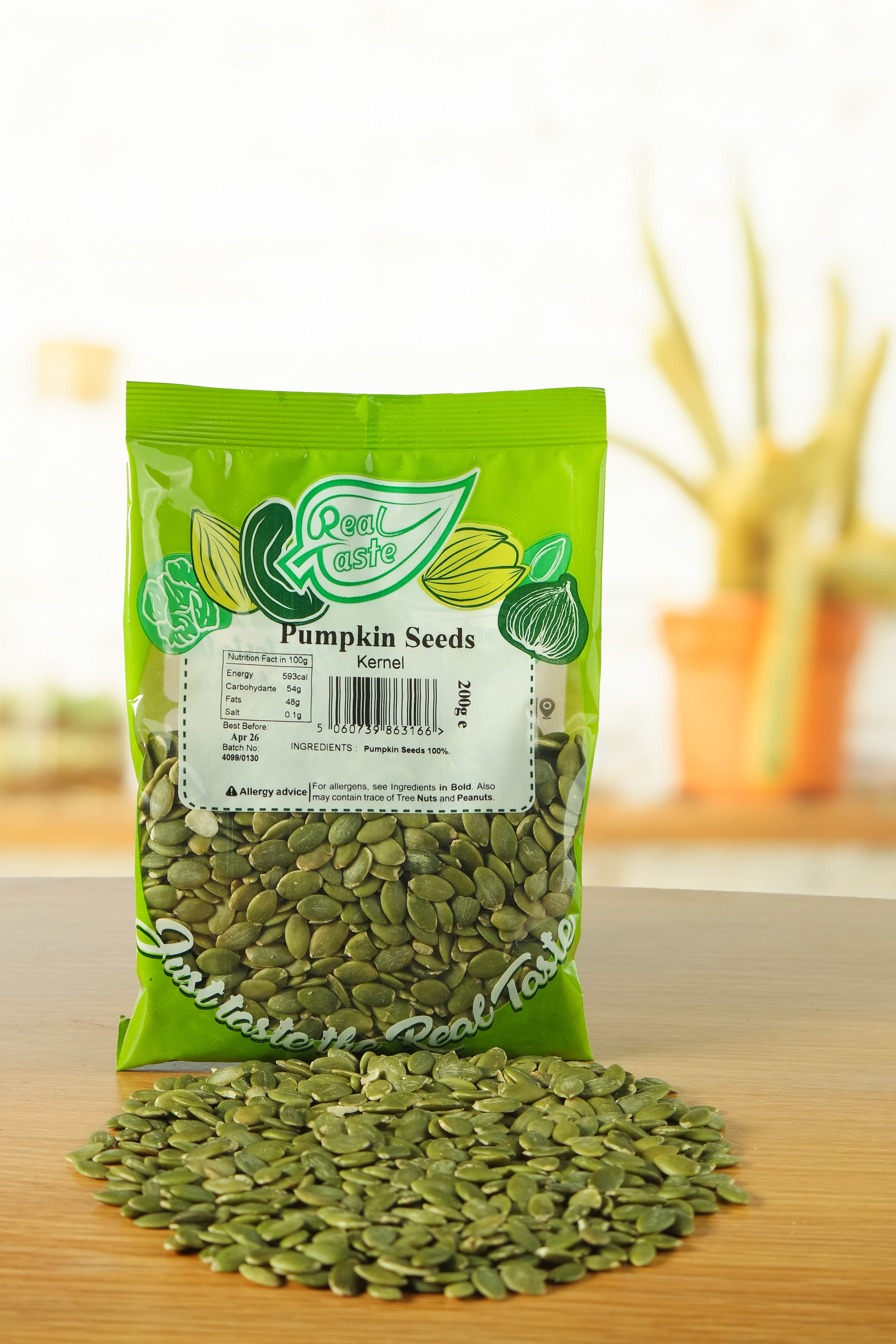 Real Taste Pumpkin Seed Kernels – Raw Shelled Superfood Snack UK