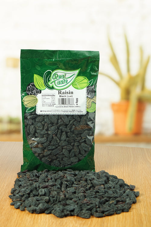 Real Taste Black Raisins 500g – Chewy Antioxidant‑Rich Snack Fruit